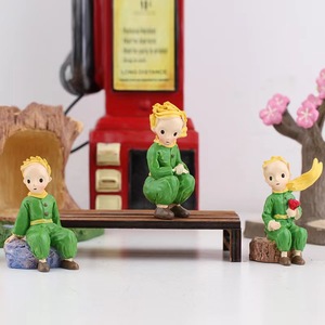 <span class=keywords><strong>Le</strong></span> <span class=keywords><strong>petit</strong></span> <span class=keywords><strong>prince</strong></span> décoration gâteau maison salon pot de fleur micro paysage décoratif main résine artisanat - Product Image 2