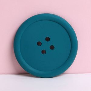 Perfect Soft Coaster Fits Any Size Drinking Glasses Round <b>Silicone</b> Coasters for Drinks - Product Image 5