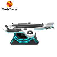 MoviePower VR Simulador de vuelo de realidad virtual giratorio de 360 grados Operación fácil Juegos VR 9D VR Simulador volador