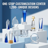 Piala Penghargaan Souvenir K9 Classic Crystal Glass Medal Terlaris Pabrik Pujiang, Ukiran Laser Modern, Logo Kustom, Kosong