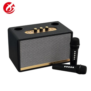 Nouvelle arrivée 20W, vente en gros, OEM, enceinte sans fil <span class=keywords><strong>portable</strong></span> alimentée par batterie, étanche IPX-5, woofer V5.3, enceinte rétro en bois M21 - Product Image 2