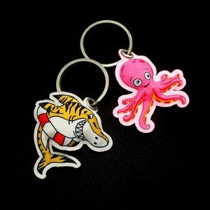 Llaveros Personalizados al por Mayor con Logotipo de Anime, Lindos Dibujos Animados de Tiburón y Pulpo, Rellenos de Algodón, Hechos a Medida para Recuerdos - Product Image 4