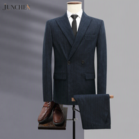 Costume homme sur mesure, deux pièces, veste et pantalon, style moderne pour le bureau