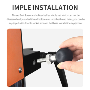 Adaptador de Bola Universal de 1 Pulgada Tamaño B con M6*10mm VIN-B-023, Compatible con Tamaños de Rosca Personalizados - Product Image 4