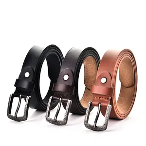 Wholesale Fashion Real Leather Belts Business Genuine Leather Black Casual Cow ferragamo Belt for Women OEM
