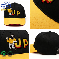 Huthersteller Maßgefertigte Pixel-Charakter Bedruckte Streetwear Farbblockierte Gebogene Krempe Baseballkappe für Unisex Tägliche Freizeitkleidung