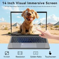 Nouvel ordinateur portable Yoga Slim Design 14 pouces avec écran tactile, 360 degrés, Windows 11, SSD, caméra, 16 Go de RAM