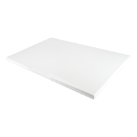 Table à manger moderne en bois blanc 1200x800 mm résistante aux rayures, imperméable pour extérieur, café, hôtel, maison, atelier