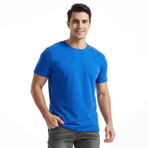เสื้อยืดผู้ชายผ้าฝ้าย 100% ปรับแต่งได้ ทรงโอเวอร์ไซส์ แขนสั้น ผ้าหนา - Product Image 1
