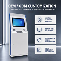 Kiosque en libre-service avec écran tactile interactif et imprimante A4, et prise en charge SDK pour les services d'information publique et de paiement