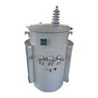 Transformador Monofásico Sumergido en Aceite con Bobinado de Aluminio, Capacidad Ajustable, Cilíndrico, 60Hz, Transformador de Distribución de Energía 10kV