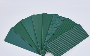黑色高抓地力粗糙顶部聚氯乙烯输送带，带底部导轨 - Product Image 5
