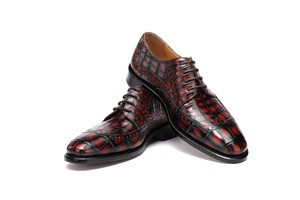 Zapatos de Hombre Alligator, Zapatos Oxford de Piel de Cocodrilo Pura Hechos a Mano, Zapatos de Vestir de Lujo Personalizados para Hombre, para Fiestas y Oficina - Product Image 5