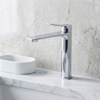 Robinet de lavabo haut de gamme à poser sur comptoir, eau froide et chaude, avec vannes en céramique, pour lavabo de salle de bain moderne