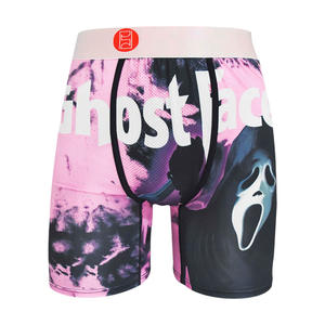 <span class=keywords><strong>Sous</strong></span>-vêtements <span class=keywords><strong>de</strong></span> sport pour <span class=keywords><strong>homme</strong></span>, taille mi-haute, tricotés, imprimé <span class=keywords><strong>de</strong></span> dessins animés, séchage rapide, respirants, boxers longs, fitness - Product Image 4