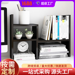 Wooden Desktop <b>File</b> Shelf 3 Tier Standing Office Organizer <b>Storage</b> Rack for Home Student Use - Product Image 5