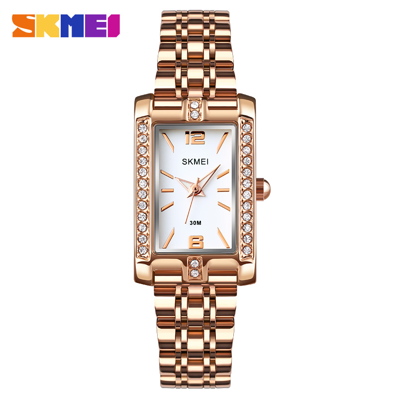 rose gold-steel strap