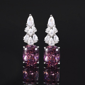 Boucles d'oreilles minimalistes écologiques en cuivre plaqué or avec zircon cubique marron 10*12mm – Nouveauté simple pour le quotidien - Product Image 3