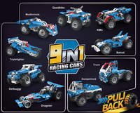 Nouvelle arrivée 9 en 1 retirer P/B voiture camion technique Compatible ensemble de blocs de construction