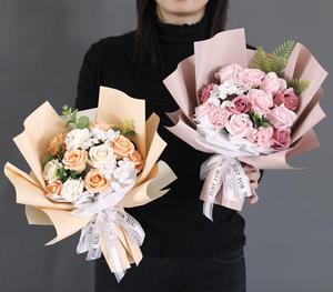 Scatola di fiori per la festa della mamma rose di sapone bouquet di garofano fiore artificiale scatole di fiori per la festa della mamma - Product Image 4