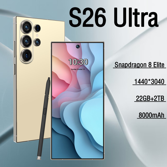 Original S26 Ultra High Quality Mobile Phones 6.9-inch HD Screen Deca Core 22GB+2TB 5G Android Smartphone