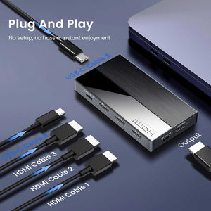 Commutateur HDMI SYONG 4K60Hz 5 entrées 1 sortie avec IR, HDR10, 18 Gbps HDCP 1.3, son Dolby TrueHD <span class=keywords><strong>compatible</strong></span> avec Xbox, PS4, moniteur, <span class=keywords><strong>TV</strong></span> - Product Image 4