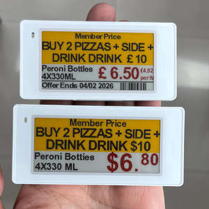 Pantalla LCD Electrónica para Supermercados, Señalización Digital, Etiqueta Electrónica de Precio, Publicidad en el Borde del Estante, Barra Extensible - Product Image 1