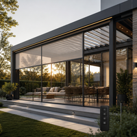 Ruang Berjemur Otomatis Cerdas dengan Sistem Thermal Break, Atap Louvered Bermotor, Kontrol Jarak Jauh, Pencahayaan LED Terintegrasi, Cerdas untuk Semua Musim