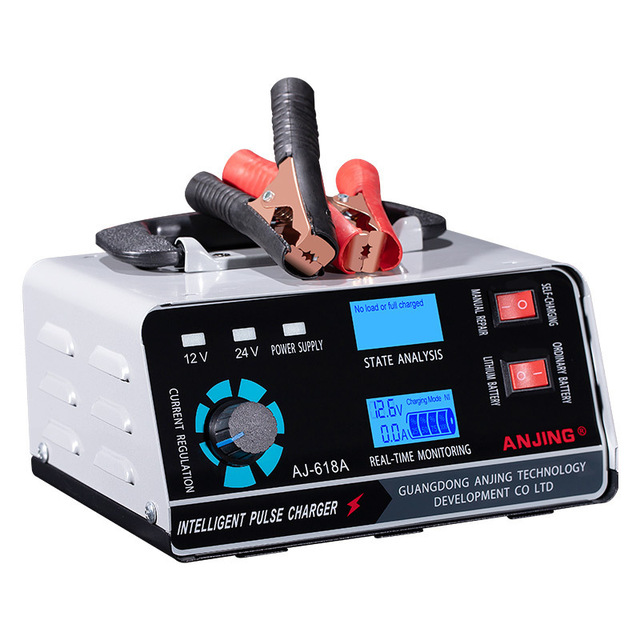 Car 400W 40A Smart Battery Charger 12V/24V Automotive Trickle Pulse Repair Universal Fitment Truck Boat Motorcycle 1 Year