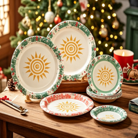 Assiettes en papier écologiques robustes et blanches pour fêtes et événements