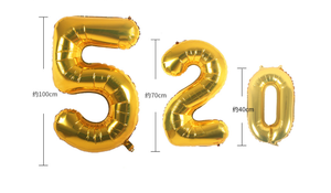 <span class=keywords><strong>Globos</strong></span> al por Mayor, Números del 0 al 9, Decoración de Cumpleaños, <span class=keywords><strong>Globos</strong></span> de Número Inflables de Papel de Aluminio - Product Image 4
