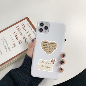 50 Uds. Hojas de pegatinas en inglés inspiradoras Retro vinilo promocional personalizado Waterpoof Laptop teléfono Nostalgia pegatinas motivacionales - Product Image 4