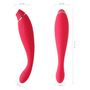 Goods for Adults Products Sextoy for Women 2 in 1 Dildo Lesbian Sucking Wand <b>Vibrator</b> Sex Toys for Woman - Product Image 6