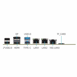 6-Bay i3-N305 N150 NAS <strong>Motherboard</strong> 1*10G 2*i226-V 2.5G 3LAN 6*SATA3.0 2*M.2 NVMe 1*DDR5 Soft Router Firewall ITX Mainboard-New