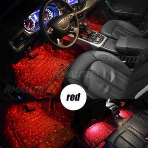 Car Interior Ambient Lamp <b>Lighting</b> Multiple Modes <b>Lighting</b> USB <b>Wireless</b> Remote Voice Control LED Strip Decoration Foot Light - Product Image 4