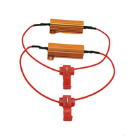 RX24 or aluminium Shell L clignotant LED voiture feu arrière antibrouillard décodeur 50W 6Rj Audio courant limitant résistance