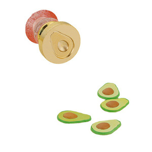 Prix usine 3D Mini série de fruits plaque fraise <span class=keywords><strong>avocat</strong></span> cire sceau tête de timbre - Product Image 6