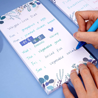 Bloc-notes hebdomadaire A4 non daté en gros, 52 feuilles, motif floral botanique, planificateur de bureau, liste de choses à faire, impression de logo personnalisée