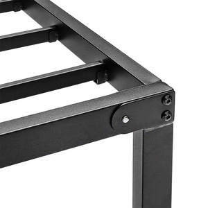 Nuevo Diseño, Fácil de Montar, Base de Cama Queen Size Negra, Cama Metálica Doble para Dormitorio con 14 Pulgadas de Alto - Product Image 6