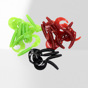 เหยื่อตกปลา Sensoar Single Roll Soft Tail Worm Bait ขนาด <span class=keywords><strong>3</strong></span>.5 ซม. 5.5 ซม. 7 ซม. รูปทรงหนอน มี 15 สีให้เลือก รุ่นเรืองแสงในที่มืด Sodt Fishing Lure - Product Image 4
