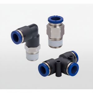 Pièces pneumatiques SPY8 de raccords équivalents en acier inoxydable PISCO SUS303 - Product Image 1