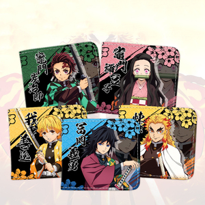 32 Stili Portafoglio Cartoon Demon Slayer: Kimetsu No Yaiba per Uomini e Bambini, <span class=keywords><strong>Portamonete</strong></span> Corto Anime - Product Image 1