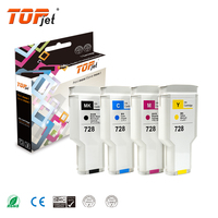 Cartucho de Tinta Topjet 728 Negro 300ml Compatible con HP728 hp 728 Cartucho de Tinta DesignJet T730 T830 Impresora Plotter de Formato Grande