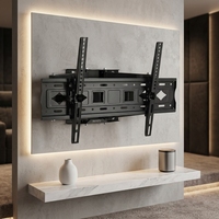 Soporte de Pared para TV LED LCD, Rotación de ±90 Grados, para Pantallas de 32-80 Pulgadas, VESA 600*400, Brazos Articulados Dobles, Suministro de Fábrica