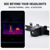 Kamera Termal Mobil LHODR untuk Keselamatan Berkendara Malam Hari dengan Deteksi Pejalan Kaki AI Aplikasi Head Unit Android
