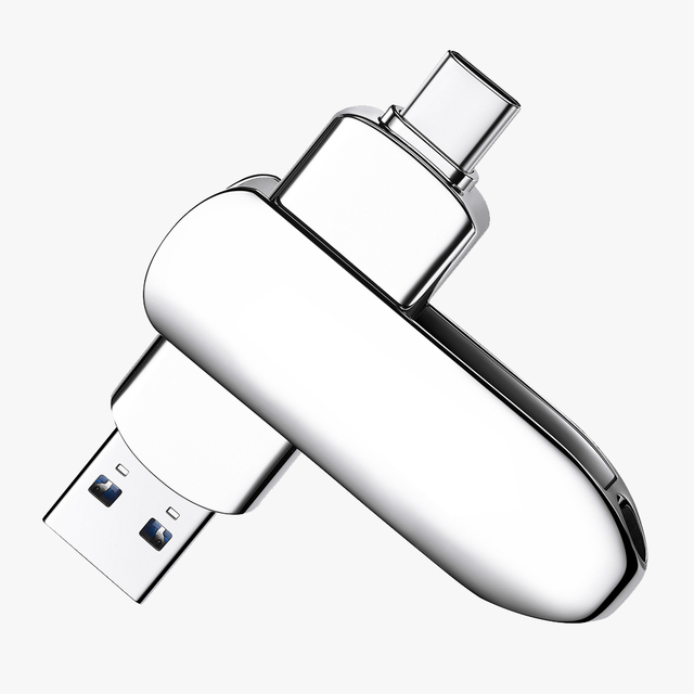 USB C 3.0 Cle Metal USB Flash Drive 2 in 1 Type C Pendrive 16GB 32GB 64GB 128GB 256gb OTG USB Flash Drive