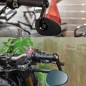 Motorradteile Zubehör blaues Glas verstellbar Motorradlenker Ende Seitenspiegel Rückspiegel