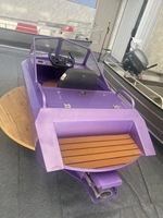 Bateau Go-Kart Biplace en Aluminium 2 Temps, Jet-Ski pour Surf Panoramique, Visites Touristiques, Commerce Extérieur, Divertissement Interactif, 50 km/h