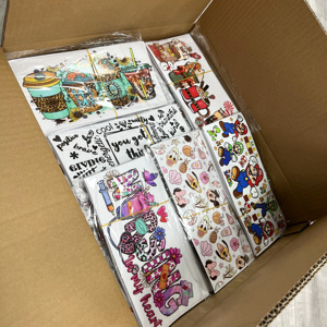 Adesivi Transfer UV DTF Retrò per Capodanno 2026 con Fiocco Coquette per Bicchieri Freddi Libbey, Tazze, Tumbler, Impermeabili, Personalizzabili - Product Image 5