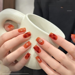 Alta transparencia ámbar naranja LED-UV-Gel-<span class=keywords><strong>Nagellack</strong></span> 2025 nueva moda Otoño/Invierno Vibe difuminable esmalte de Gel de larga duración de 15ml - Product Image 4